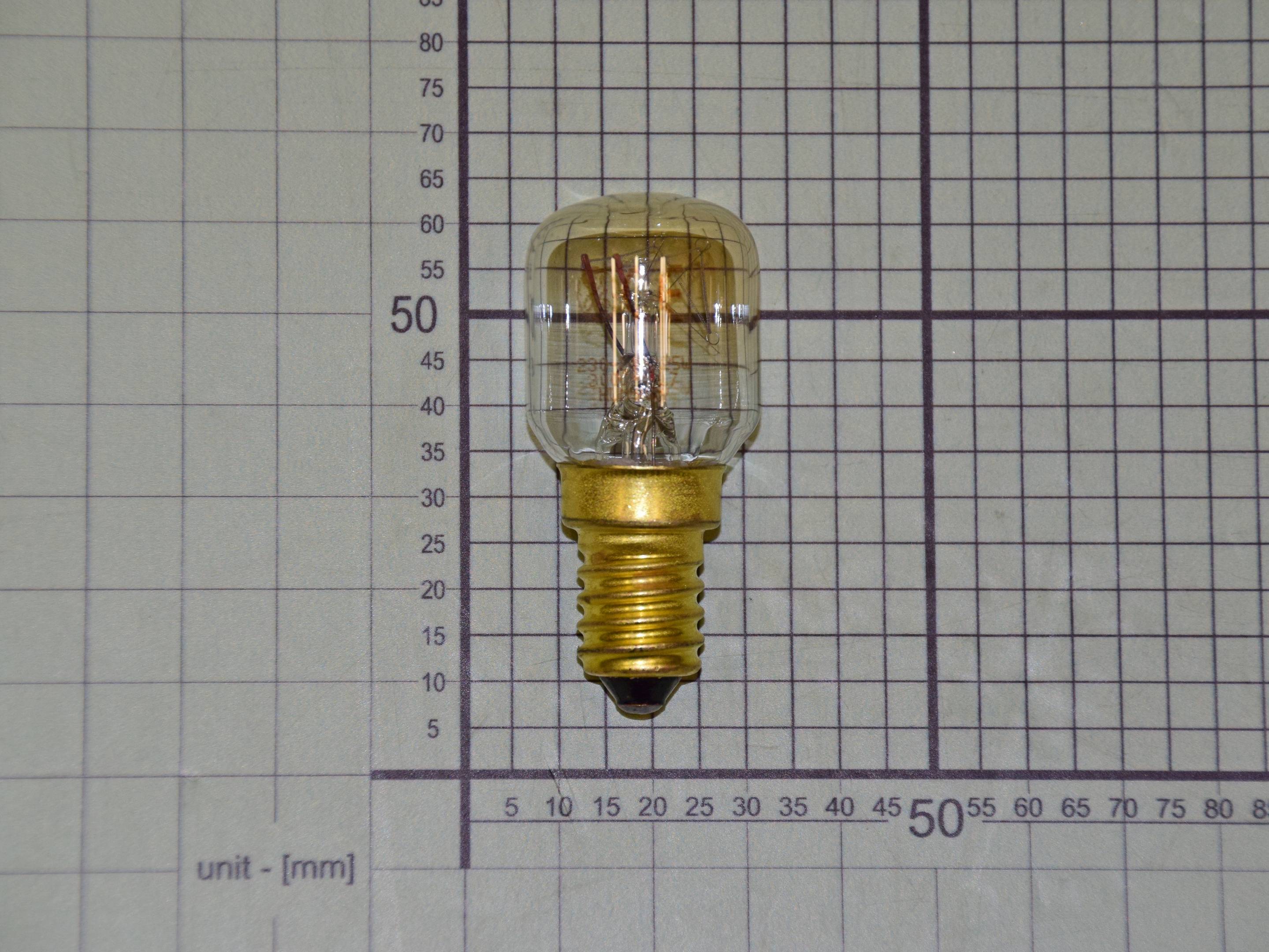 Лампочка для духовки 25W 230-240V 300C для газовой плиты Hansa FCGW62024 - 8002232 фото1